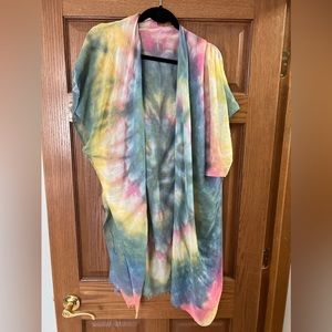 Buckle multi color kimono